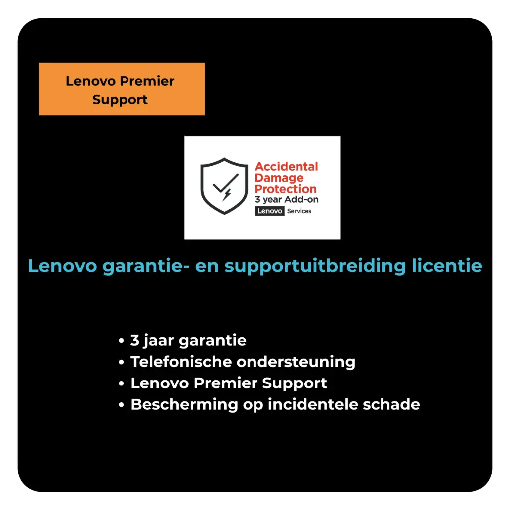 [5WS0W86701] Lenovo 5WS0W86701 garantie- en supportuitbreiding 1 licentie(s) 3 jaar